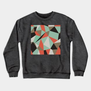 Polygon Pattern Crewneck Sweatshirt